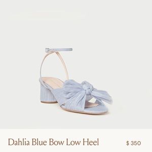 BRAND new Loeffler Randall Low Blue Heel Wedding Shoe (size 8.5)
